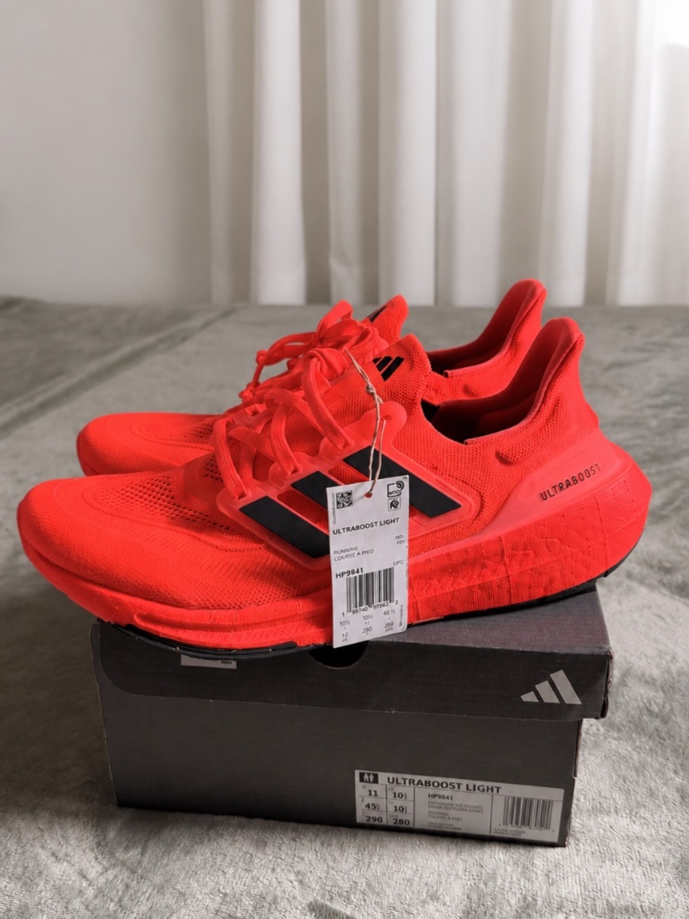 NWT Adidas Ultraboost Light Running Shoes Red Men’s Size 11 – HP9841